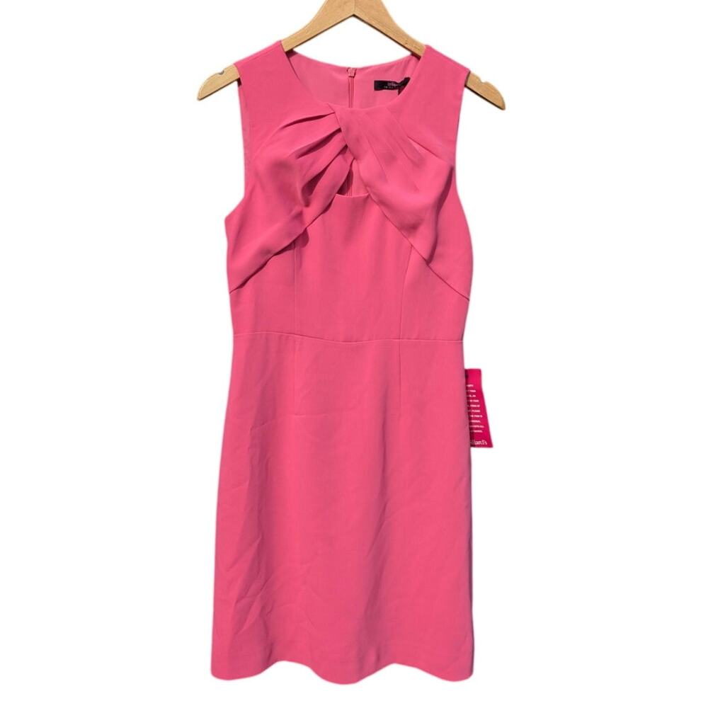 NWT Trina Turk Pink Midi Dress Glinda Barbie Preppy Sleeves Summer Vacation M